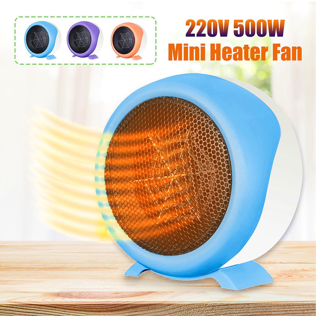 Mini kachel 500W – warme lucht binnen 3 seconden